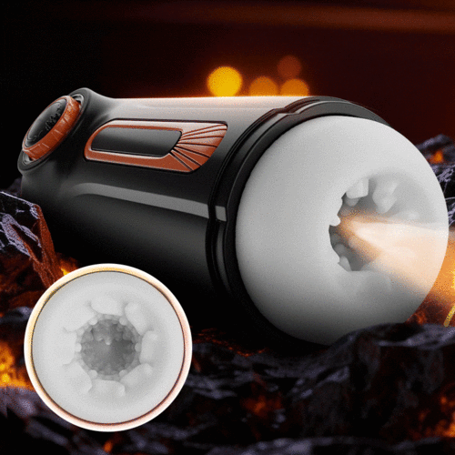 【5.7 IN Depth】Romanlust 6 IN 1-10 Vibrating & Thrusting with 4 Sucking Male Maturbator Male Sex Toy