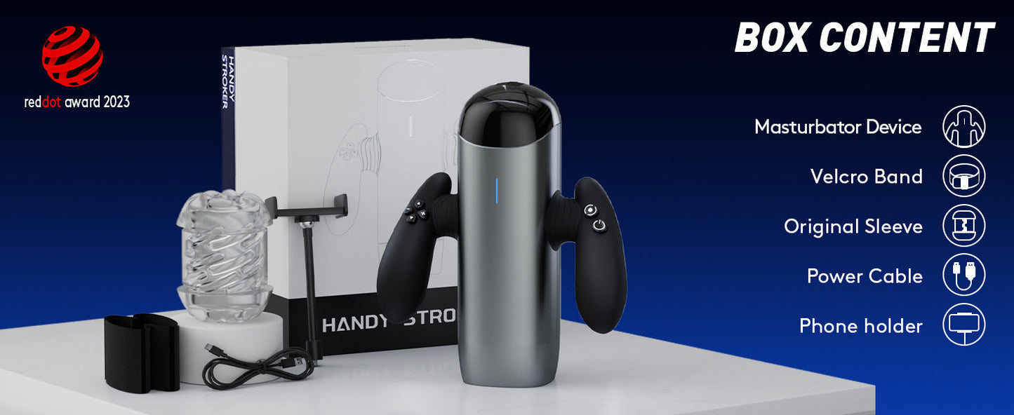 Powerful Electric Male Sex Toy with Telescopic Handle for Long Distance Use